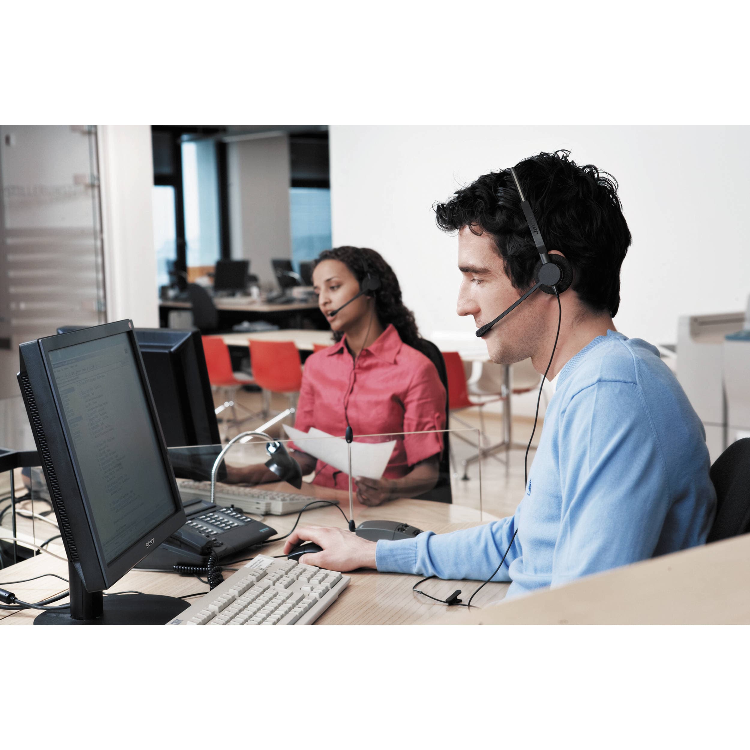 Jabra BIZ 2300 USB Mono MS wired mono USB headset with boom microphone