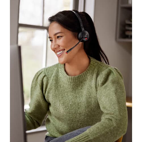 Jabra BIZ 2400 II Duo NC Bundle dual-ear wired headset with boom microphone for office and contact center use