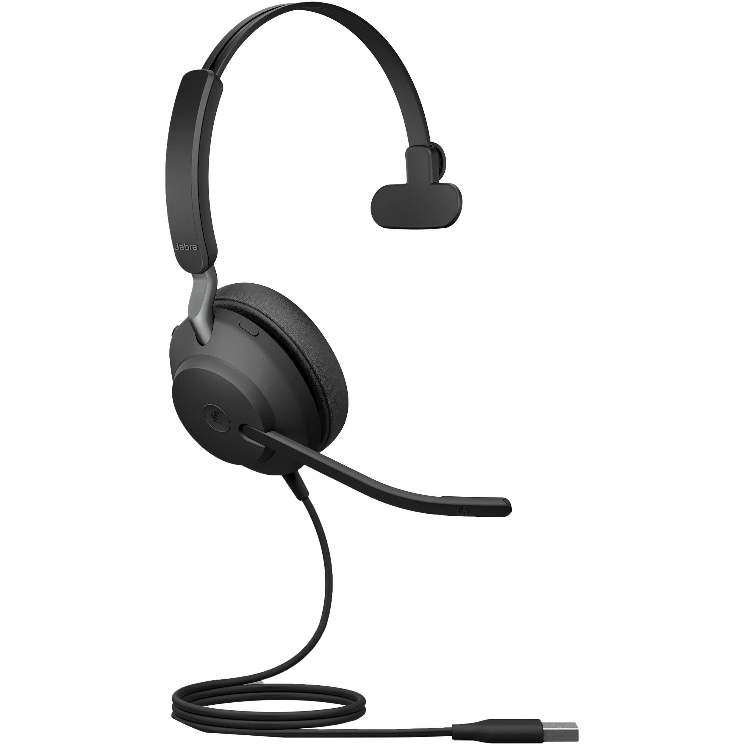 Jabra Evolve2 40 SE USB-A MS Mono wired mono headset with boom microphone