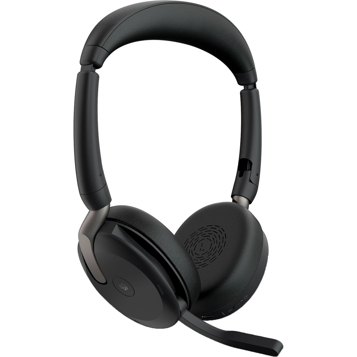 Jabra Evolve2 65 Flex black binaural wireless stereo headset with USB-C connectivity