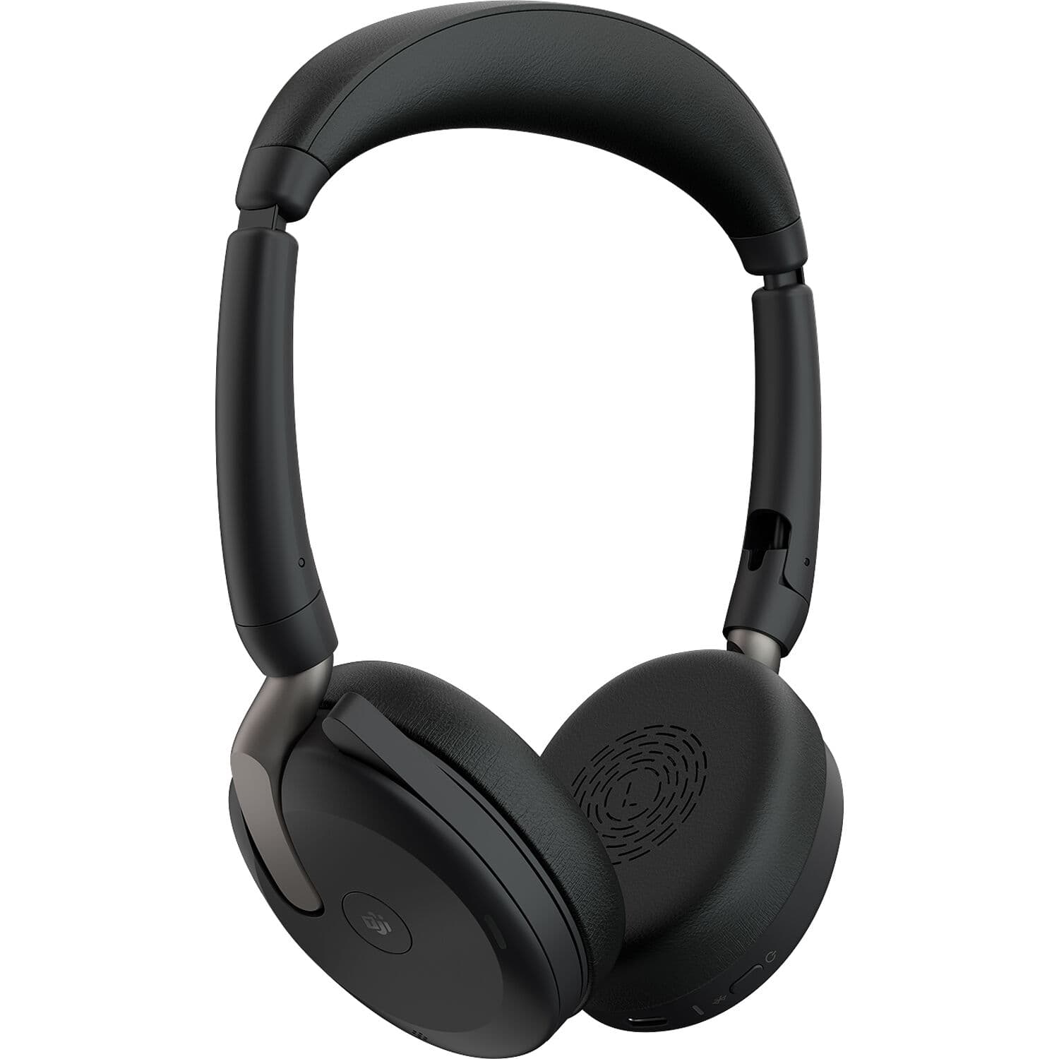 Jabra Evolve2 65 Flex wireless stereo headset with foldable design for Microsoft Teams