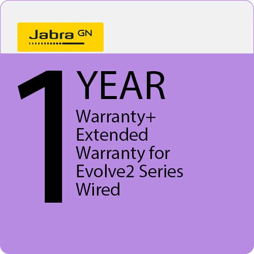 Jabra Warranty+ 1y Evolve2 Wrd - Eligible Wired, 1y Ext