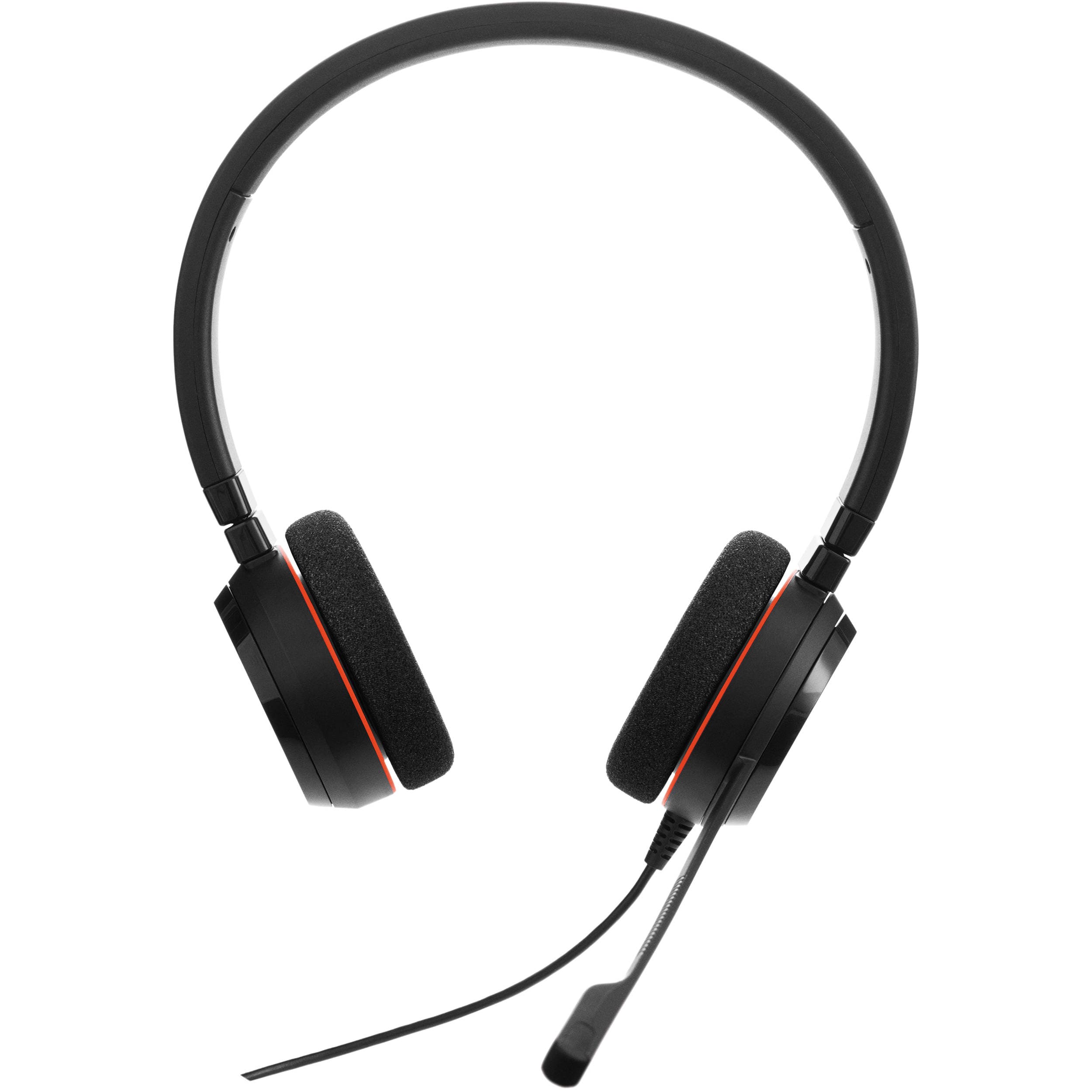 Jabra Evolve 20 UC Stereo wired USB headset with over-the-head design and noise-canceling microphone