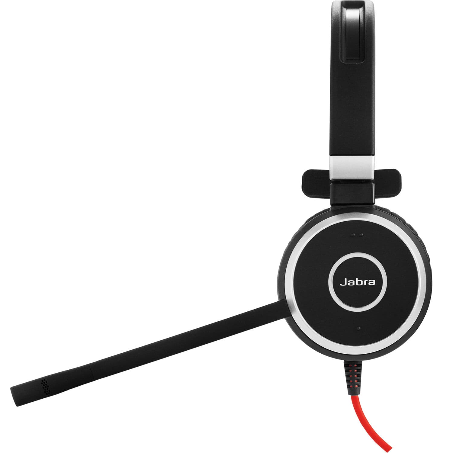 Jabra Evolve 40 wired stereo headset with boom microphone and USB connection
