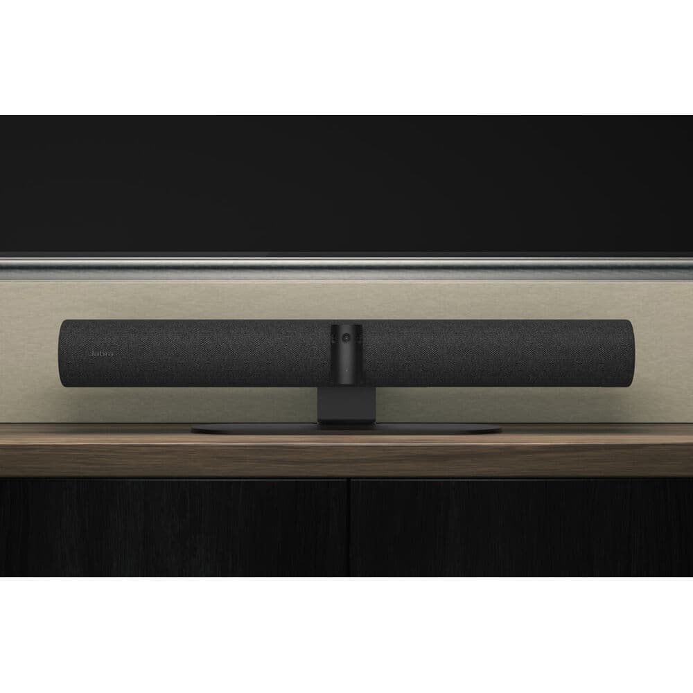 Jabra PanaCast 50 Black video bar for hybrid meetings with 180-degree camera coverage