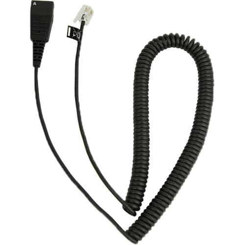 Jabra QD Coiled Modular Plug Cord 8800-01-37 | Specialty Cable