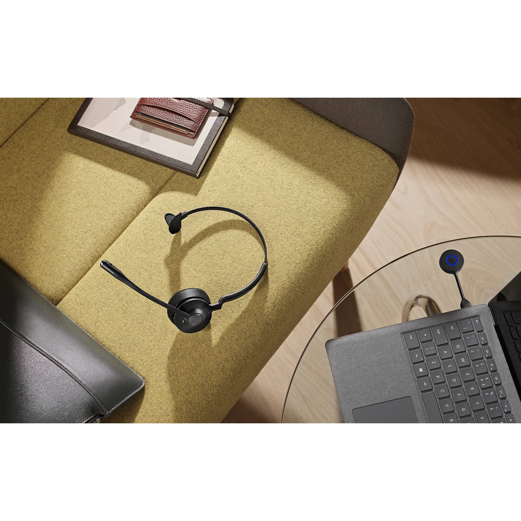 Jabra Engage 55 mono wireless headset with LINK400A, Microsoft Teams support, and stand