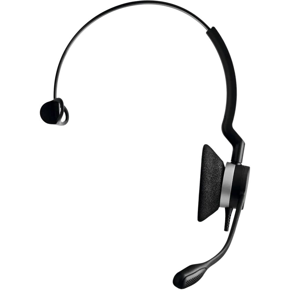 Jabra Biz 2300 GSA wired monaural USB headset with over-the-head design and black finish