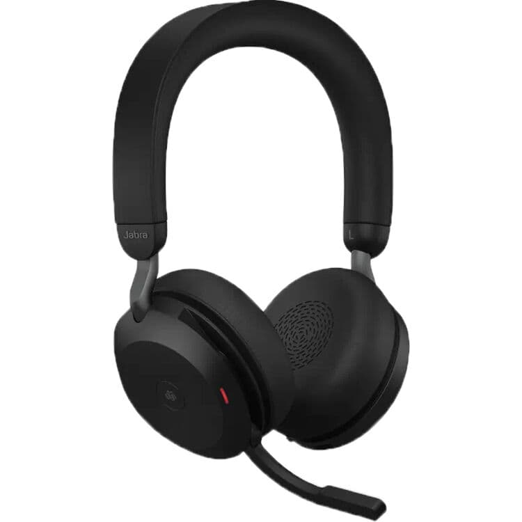 Jabra Evolve2 75 USB-A UC Stereo Black Wireless Headset | UC, Bluetooth